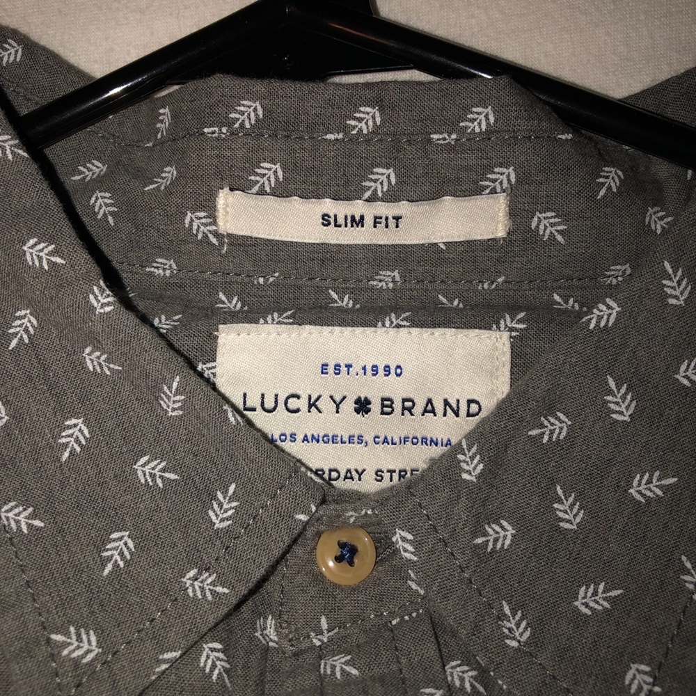 Lucky Brand button up long sleeve tee